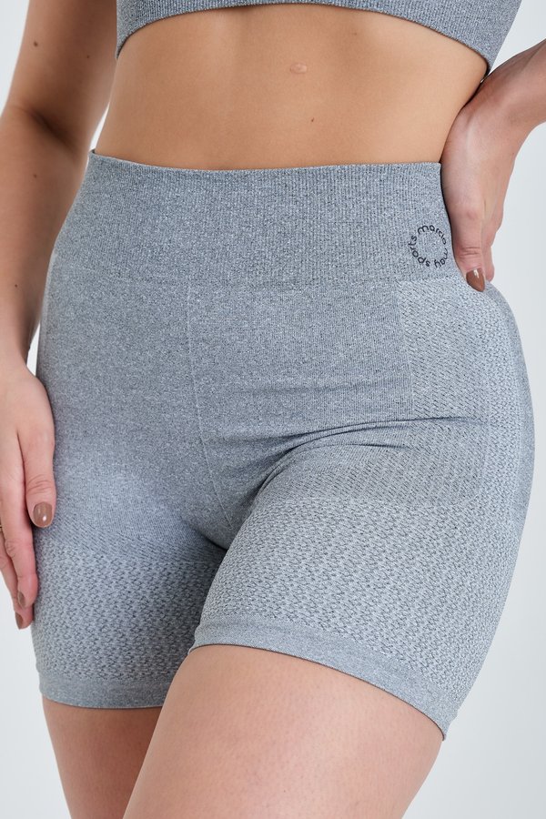 Shorts Feminino Marcio May Firenze Sem Costura - Cinza Mescla