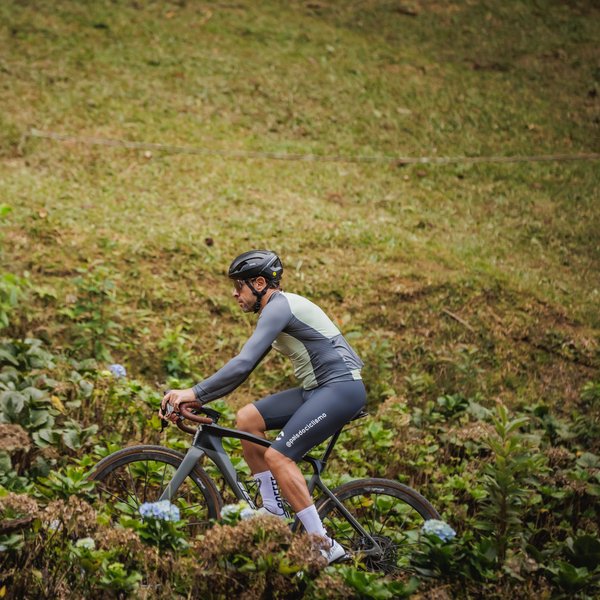MAY♪ Camisa Ciclismo Sport Márcio May Manga Longa Mista Colorido