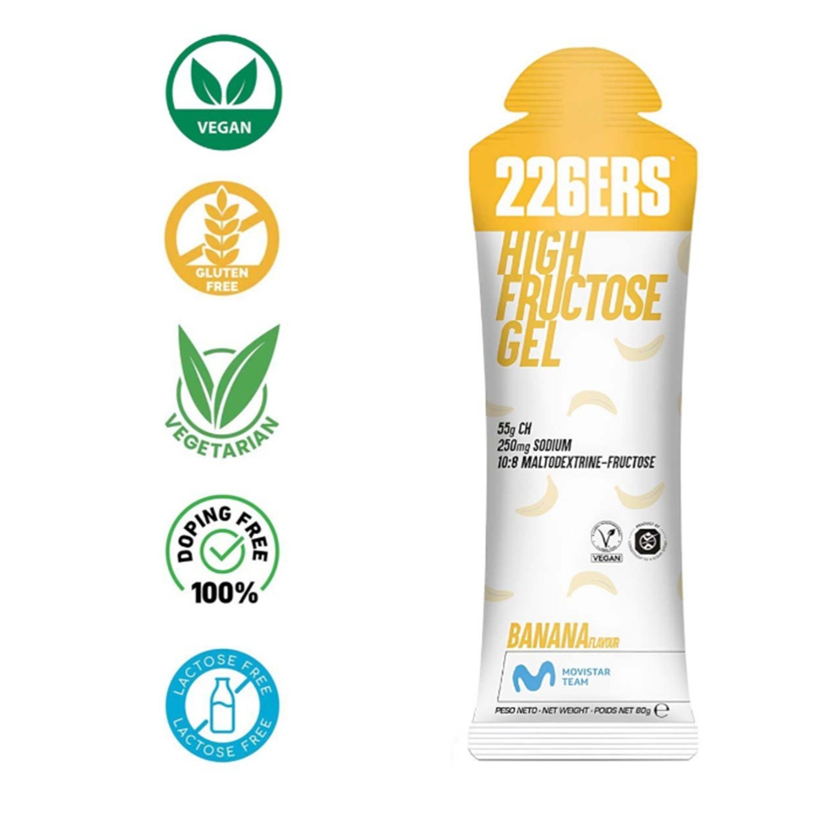 Gel de Carboidrato Gel 226ERS High Fructose 80 Gramas - Banana