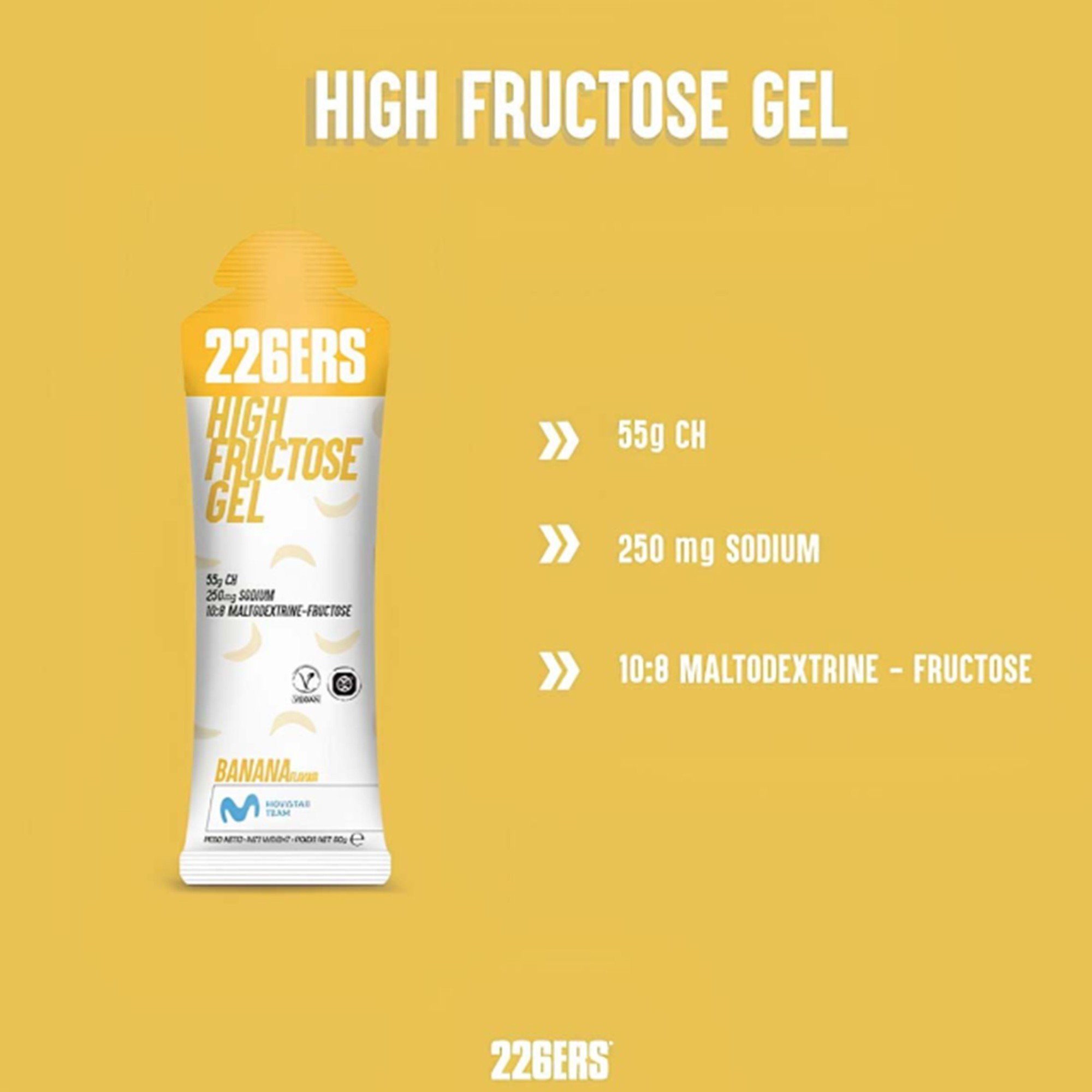 Gel de Carboidrato Gel 226ERS High Fructose 80 Gramas - Banana