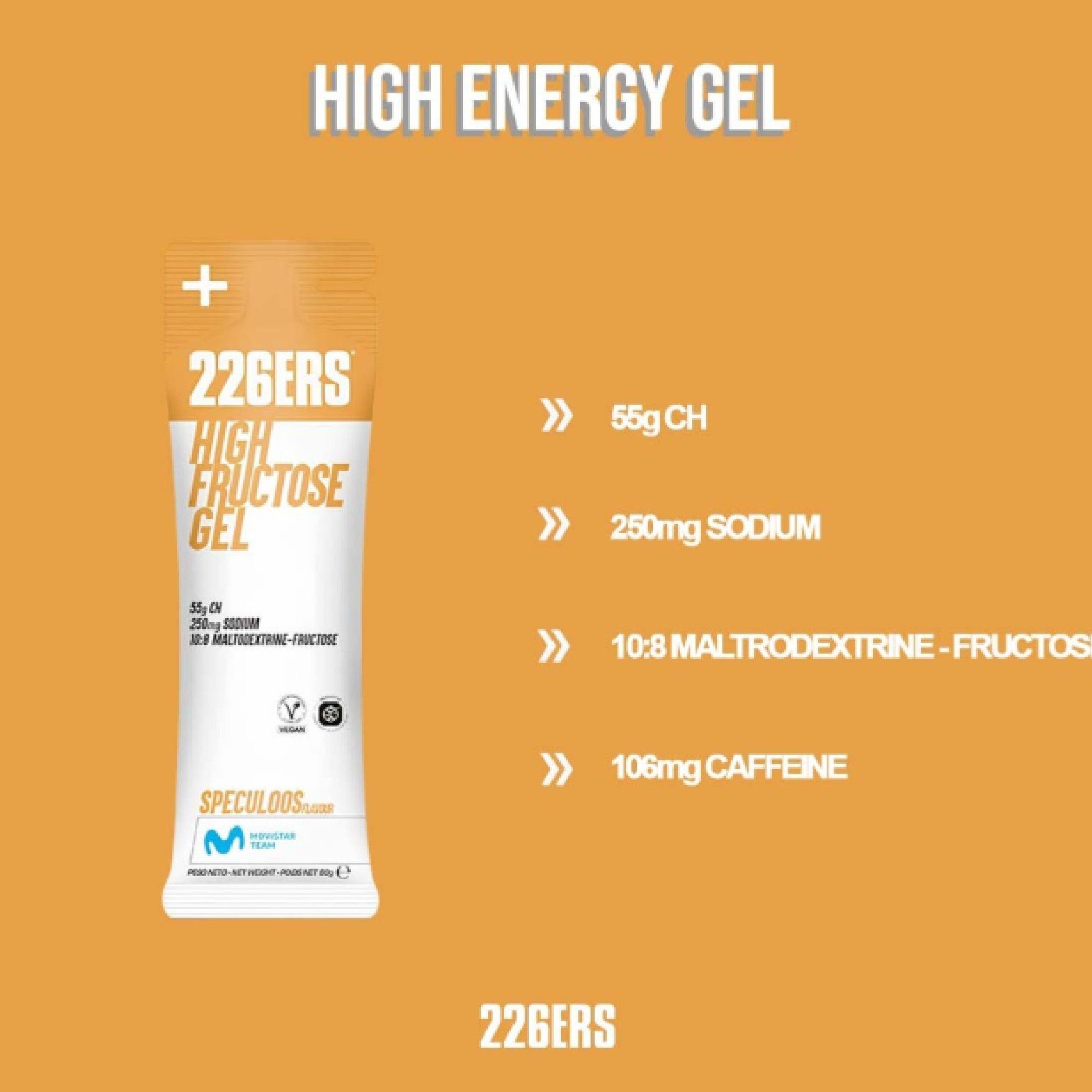 Gel de Carboidrato Gel 226ERS High Fructose 80 Gramas - Speculoos