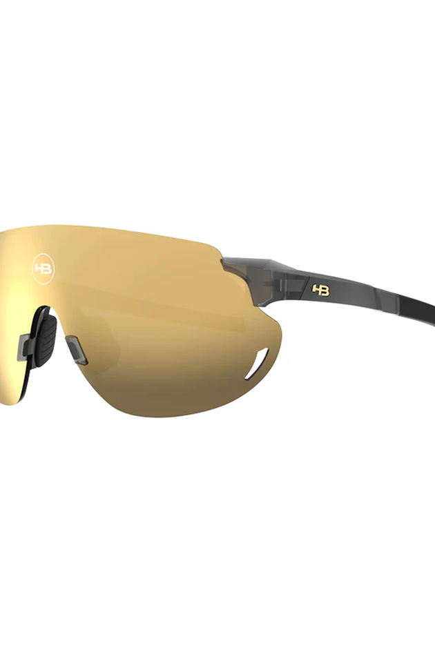 Óculos de Ciclismo HB Quad Z 2.0 Onyx Brilhante e Dourado