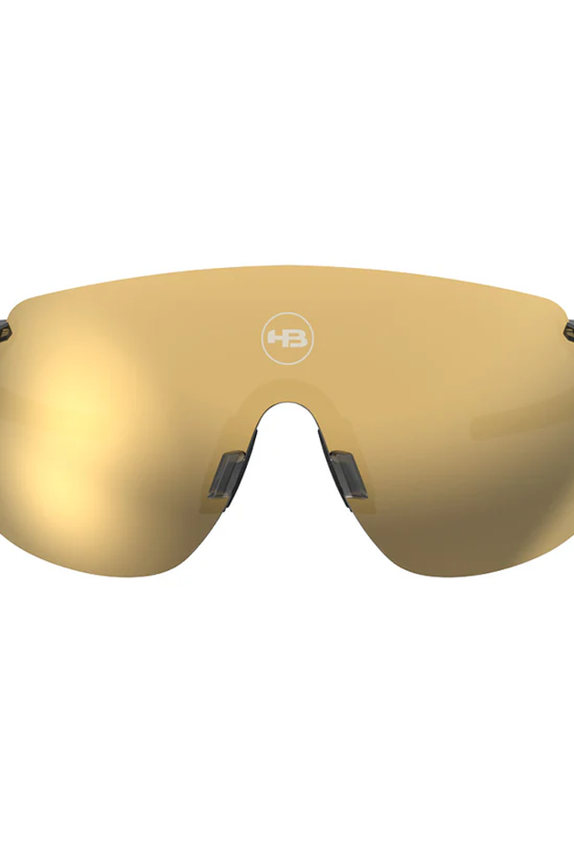 Óculos de Ciclismo HB Quad Z 2.0 Onyx Brilhante e Dourado