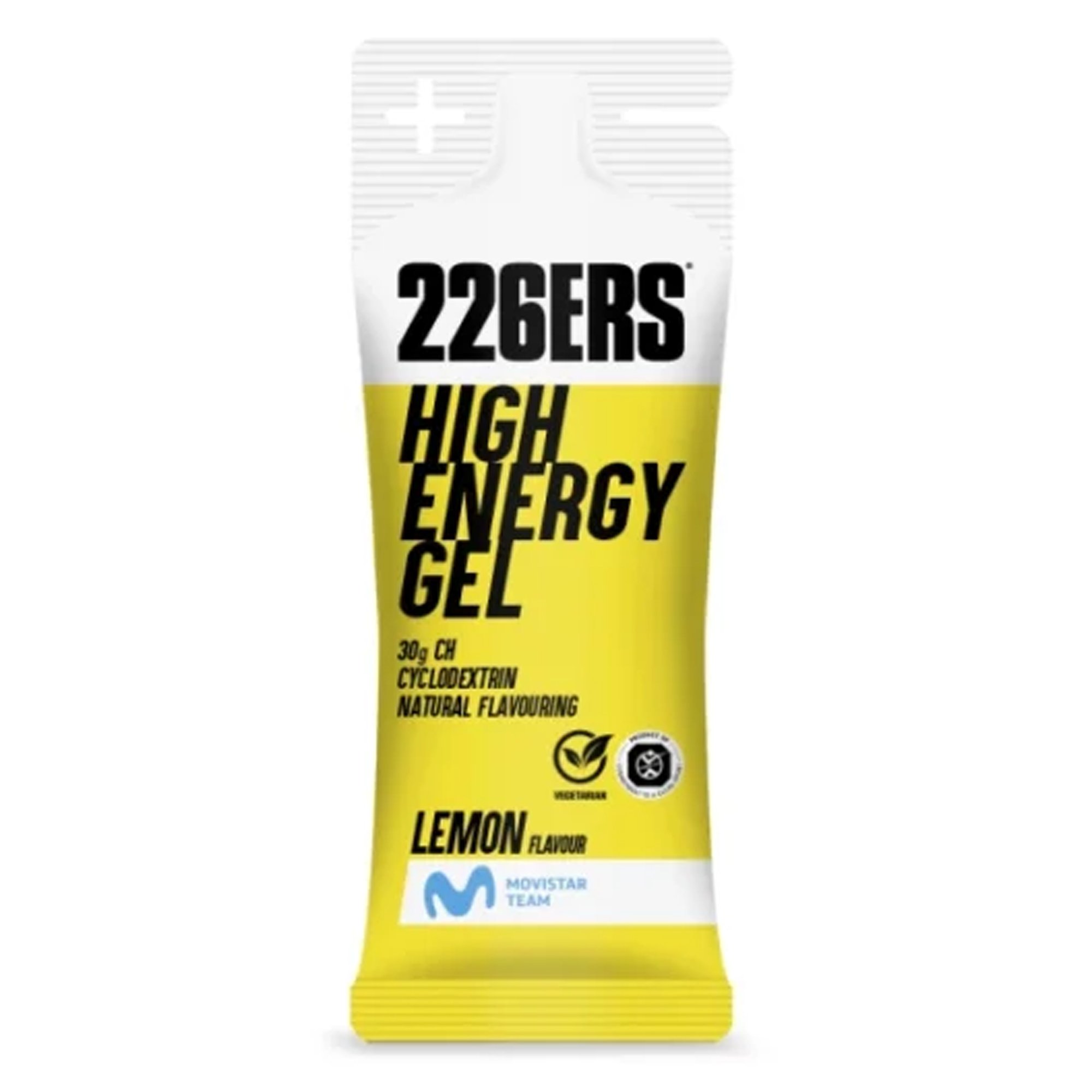 Kit com 24 Sachês 226ERS High Energy Gel 76g Limão – Suplemento de