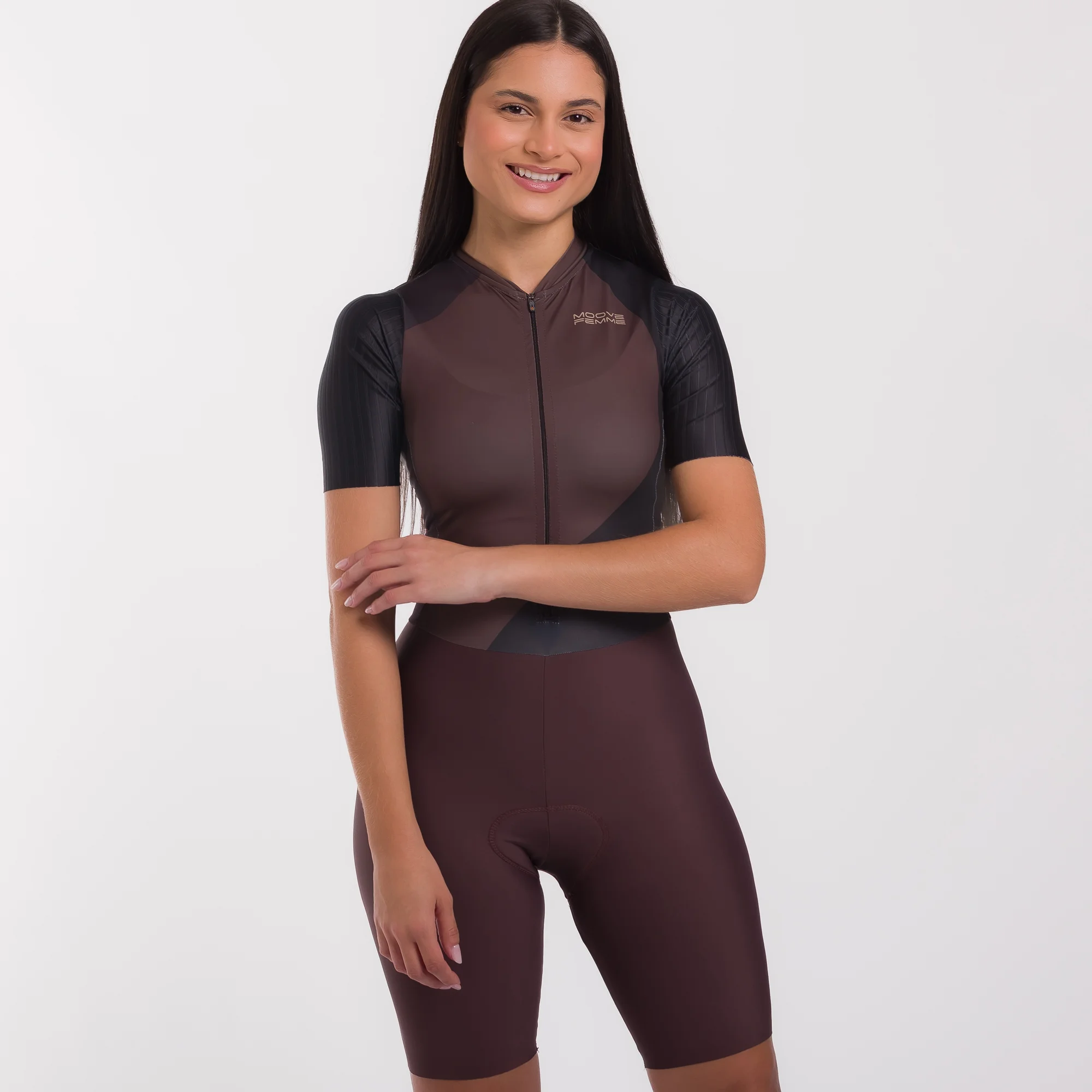 Macaquinho Feminino Moove Femme Café Márcio May Sports – GEL, UV