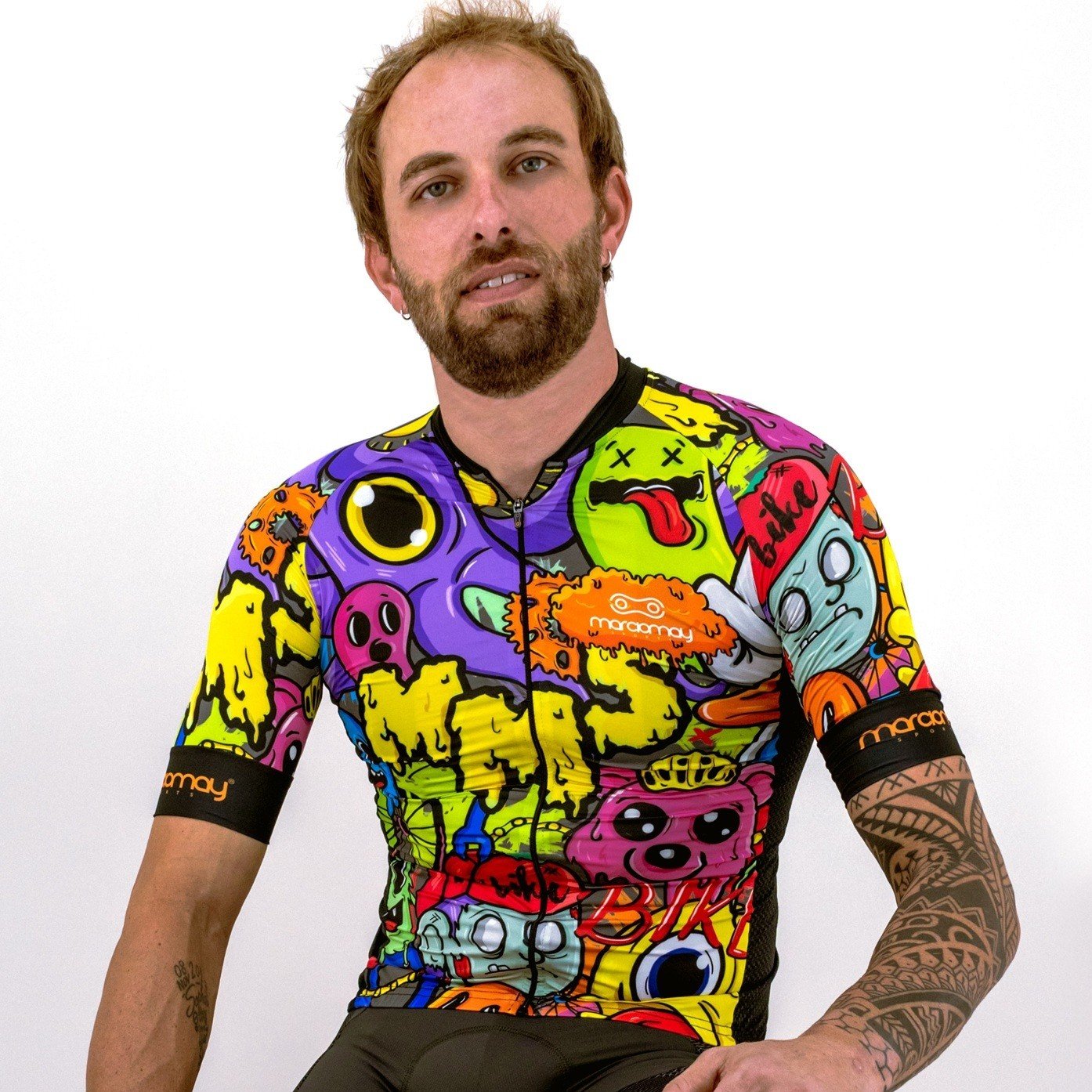 Camisa Ciclismo Alta Ventilação com Zíper Semiautomático