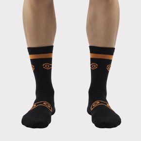 meia marcio may sports black and orange 1